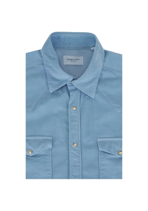 Tintoria Mattei Lux corduroy shirt - Blue
