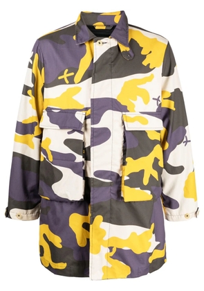 The Power For The People camouflage-pattern cotton cargo jacket - Neutrals