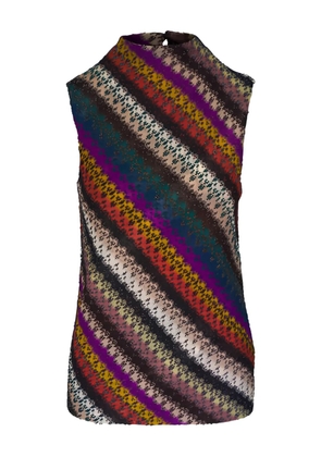Missoni diagonal striped knitwear - Brown