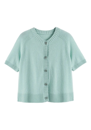 Chinti & Parker button-up short-sleeve cardigan - Blue