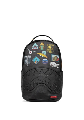 Sprayground patches-print backpack - Black