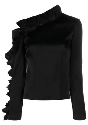 V:PM ATELIER Isabel ruffle-detail top - Black