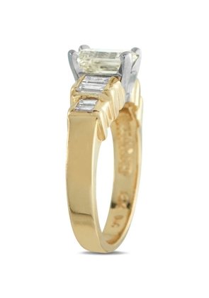 LB Exclusive 14K yellow gold diamond ring