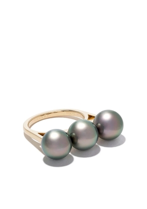 TASAKI 18kt yellow gold Balance era black ring