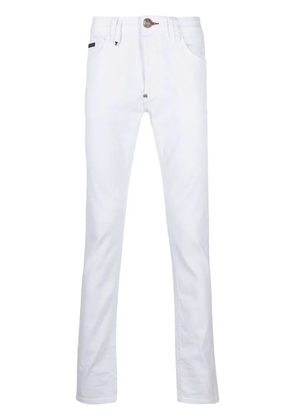 Philipp Plein Istitutional Super straight-cut jeans - White