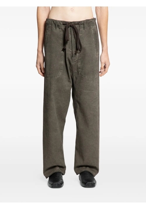 Uma Wang overdyed drawstring trousers - Grey