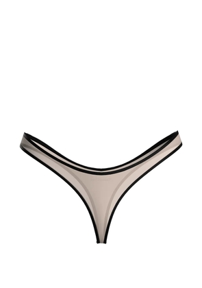 Maison Close La Parisienne thong - Neutrals