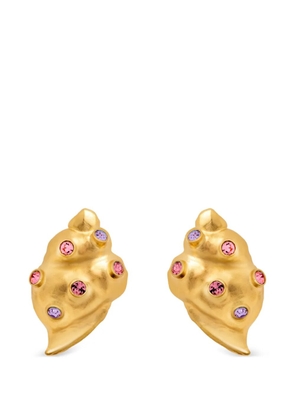 Oscar de la Renta embellished earrings - Gold