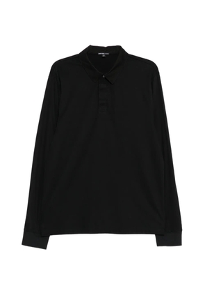James Perse heavy luxe rugby polo shirt - Black