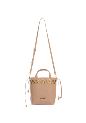 Just Cavalli eyelet-detail bucket bag - Neutrals
