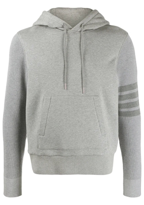 Thom Browne 4-Bar loopback hoodie - Grey