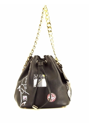 Christian Dior Pre-Owned 2016 logo-patches bucket bag - Black
