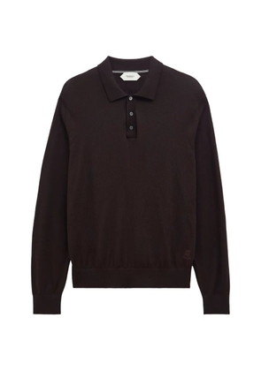 Pringle of Scotland polo-collar merino wool sweater - Brown