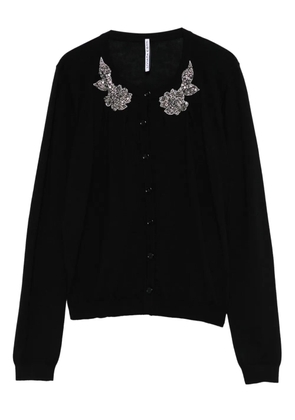 Liviana Conti embellished wool cardigan - Black