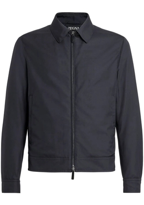 Zegna Leggerissimo zipped-up shirt jacket - Blue