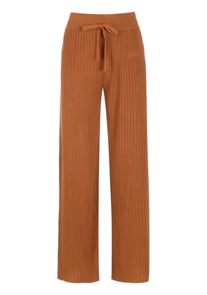 Olympiah Alfredo knitted trousers - Brown