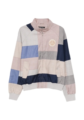 KidSuper x Mercedez Benz patchwork zip-up jacket - Neutrals