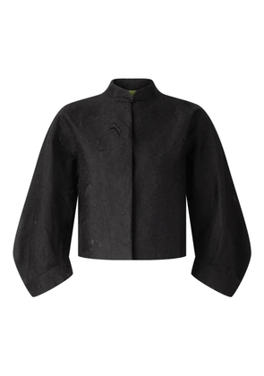 Shanghai Tang floral-embroidery jacket - Black