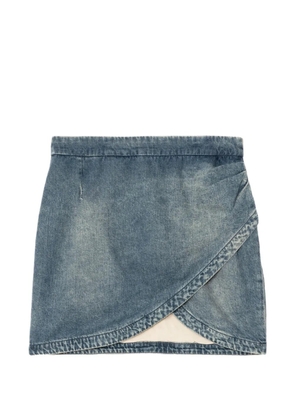 Zadig&Voltaire denim wrap mini skirt - Blue