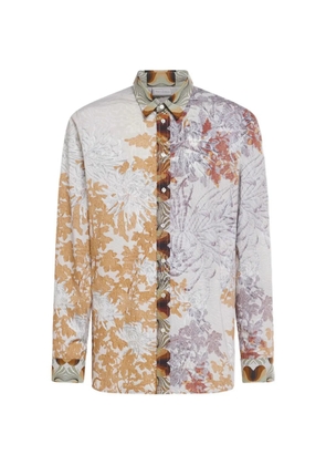 Pierre-Louis Mascia Diomede floral-print longsleeve shirt - Grey