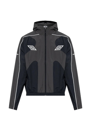 UMBRO logo-embroidered hooded jacket - Grey