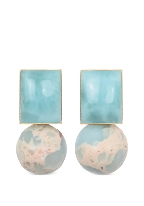 Jennifer Behr Nyla square earrings - Gold