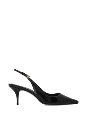 BLACK SUEDE STUDIO Branca point-toe slingback pumps