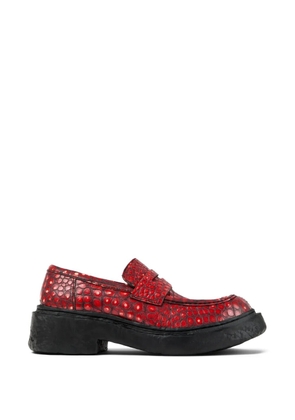 CamperLab patterned vamonos loafers - Red