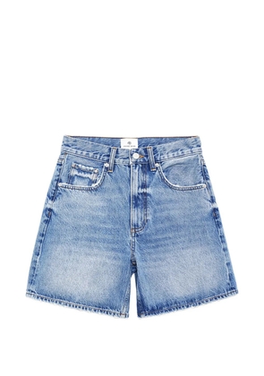 ANINE BING Heath frayed shorts - Blue