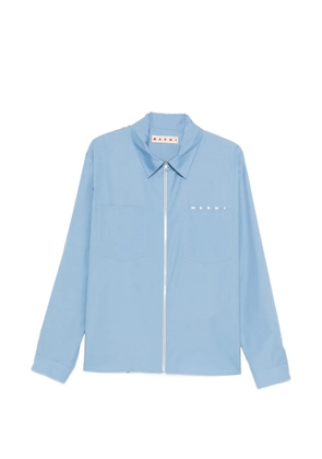 Marni logo-print shirt - Blue
