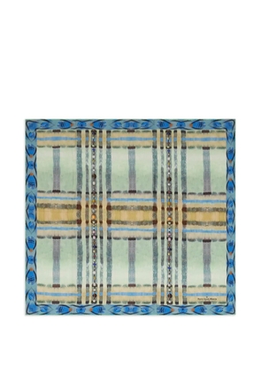 Pierre-Louis Mascia Aloeuw silk bandana scarf - Blue