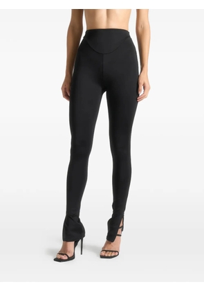 Manière De Voir Chloe dipped-waistband leggings - Black