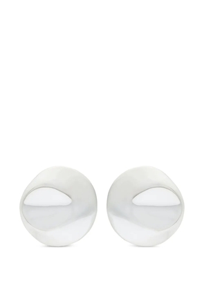 Nina Ricci Dented Medallion earrings - Silver
