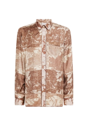 Pierre-Louis Mascia Aloe button-up shirt - Brown