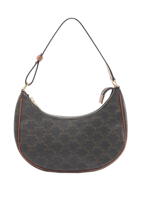 Celine Pre-Owned 2020 Triomphe Coated Canvas Ava shoulder bag - Black