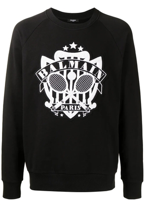 Balmain logo-embellished sweatshirt - Black