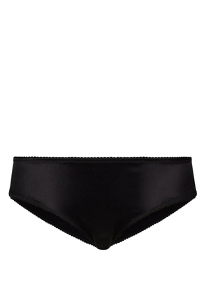 Dolce & Gabbana scalloped-trim hipster briefs - Black