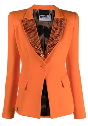 Philipp Plein fitted single-breasted blazer - Orange