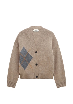 Pringle of Scotland argyle cashmere cardigan - Neutrals