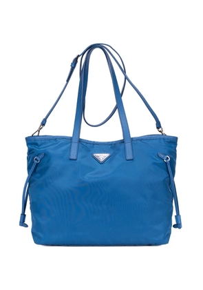 Prada Pre-Owned drawstring leather tote bag - Blue