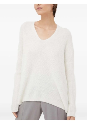 Mos Mosh Thora V-neck sweater - White