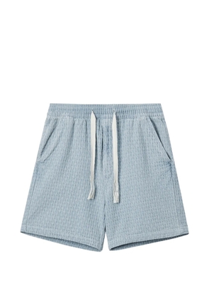 FIVE CM drawstring textured shorts - Blue