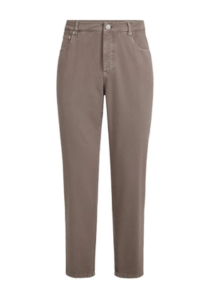 Brunello Cucinelli five-pocket button-fastening trousers - Brown
