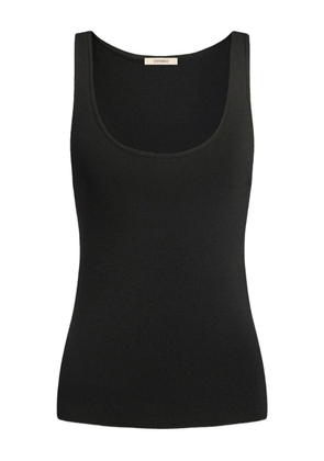 12 STOREEZ scoop-neck tank top - Black