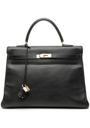 Hermès Pre-Owned 1996 Ardennes Kelly Retourne 35 satchel - Black