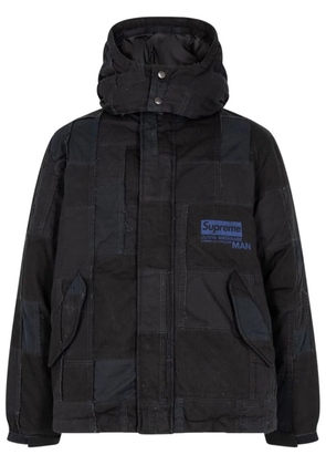 Supreme x Junya Watanabe 'Comme Des Garcons' patchwork puffy jacket - Black