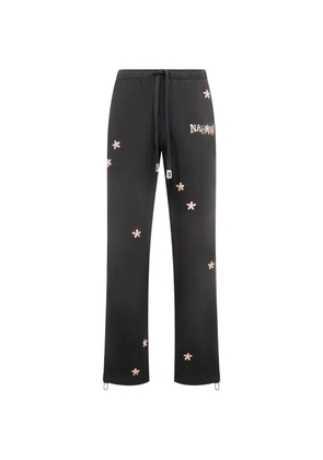 Nahmias Flower Gromes wide-leg trousers - Black