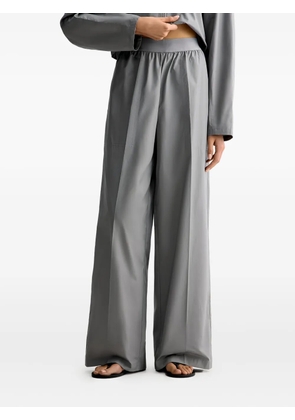 12 STOREEZ elasticated-waistband cotton trousers - Grey