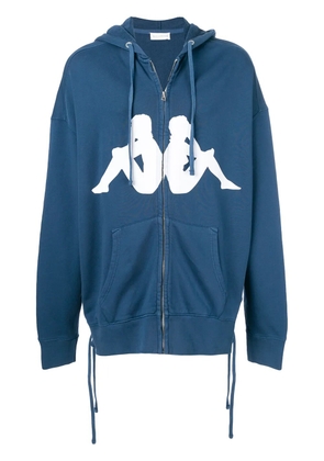 Faith Connexion logo print hoodie - Blue