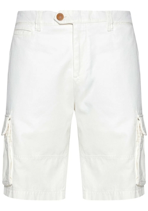 Brunello Cucinelli cotton cargo shorts - White